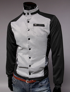 Blouson en polyester bicolore color-block