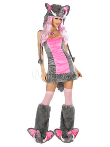 Costume Sexy Pink Elephant coton mélange attrayant de la femme