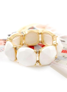 Bracelet de la femme carré en métal élégant