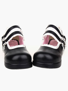 Chaussures de lolita en PU de design simple
