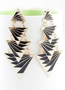 Boucles d’oreilles avec pendentif de triangle