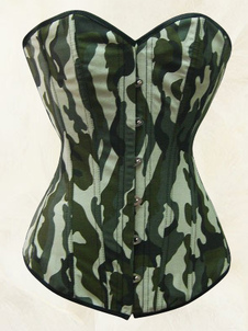 Corset sein couvrant en coton de camouflage
