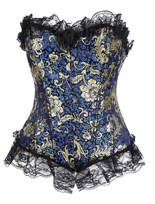 Corset sein couvrant rose en coton avec dentelle