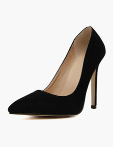 Escarpins à bout pointu en cuir suédé