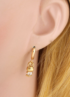 Boucles d'oreilles avec pendentif de lapin