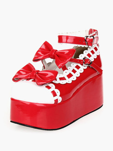 Chaussures de lolita parfaites en PU orné de noued