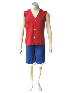 Toussaint Cosplay Costume comme Luffy Dans One Piece
