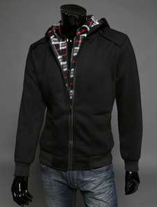 Blouson en coton mélangé écossais