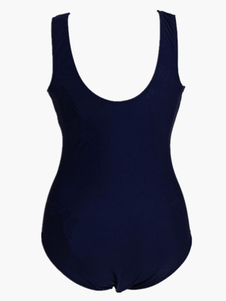 Maillot de bain fascinant 1 piece sexy bleu marine foncé pour femme