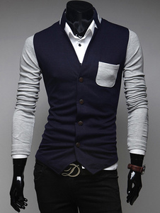 Blazer coton mélangé boutonnage devant