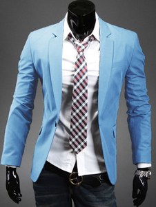 Blazer coton mélangé boutonnage devant