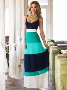 Robe Longue Multi Color Beach