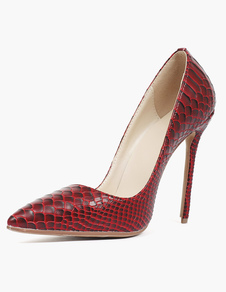 Escarpins bout pointu talons aigus cuir