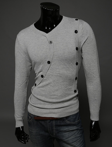 Pull de haute qualité 100% coton col V