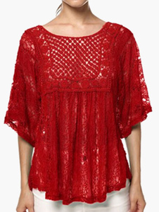 Doux pull pour femme mode rouge