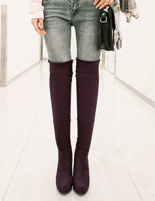 Cuissardes talons aigus élastique