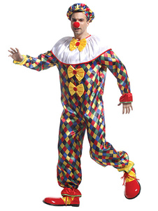 Halloween Costume Clown cirque coloré montrant Cosplay Costume