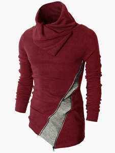 Pull confortable multicolore moulant col à revers