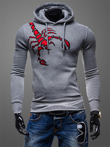 Sweat moulant en coton mélangé imprimé scorpion