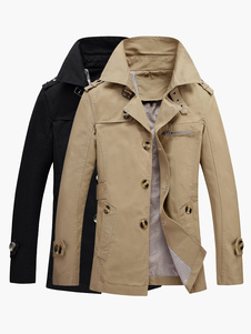 Manteau unique masculin en coton en acétate