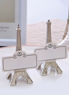 Support de carte traditionnel pour le mariage de Tour Eiffel de 5 pièces