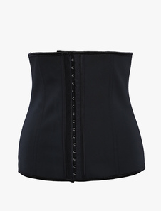 Corset sein nu noir dos décolleté
