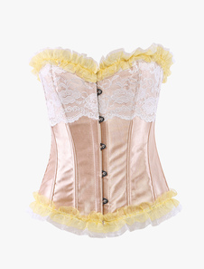 Corset sein couvrant or dentelle