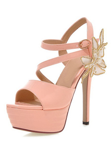 Talons sandales à plateforme Floral femmes