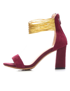 Simili-Suède Chunky sandales des femmes