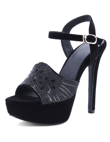 Sandales à plateforme bascule femmes talons hauts