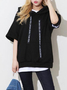 Sweats à capuche Chic Casual manches courtes