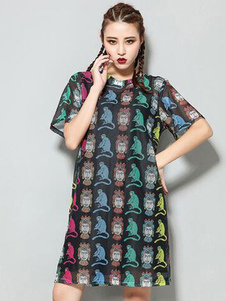 Filets Shift robe imprimée