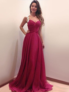 Ouvert dentelle dos garniture étage longueur robe de mousseline de soie