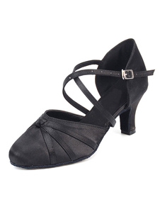 Black des femmes boutons Ballroom Shoes