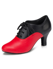 Danse des femmes chaussures noir Lace Up chaussures de salle de bal