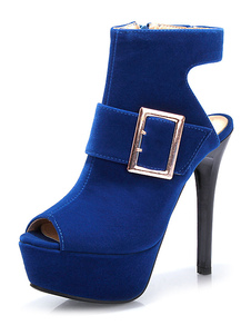 Sandal Boots Peep Toe Stiletto Heels