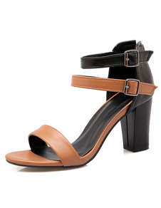 Sandales à talon buckly Chunky