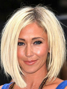 Ébouriffés perruques droites courtes