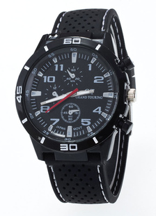 Caoutchouc Quartz montres Casual