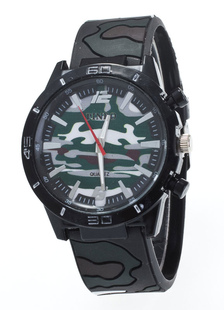 Camouflage en caoutchouc montres Casual