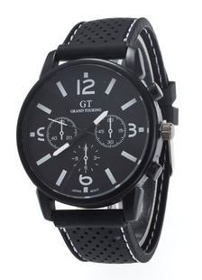 Fuseau multi-horaire caoutchouc montres Casual