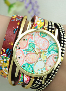 Rivets ethniques Wrap montres à Quartz