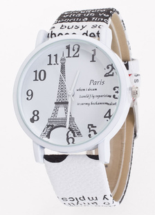 Tour de fer puddlé Print Dress Watch