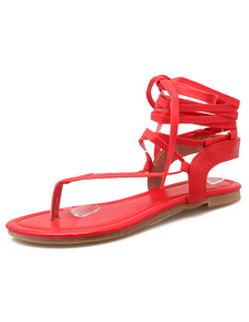 Cheville courroies sandales plates tendances