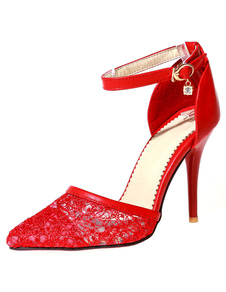 Talons hauts talons bout pointu de maille