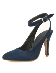 Talons hauts cheville sangle a souligné Toe Shoes