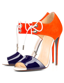 Lacez Patchwork Stiletto sandales