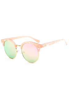 Bordure en plastique coloré verres arrondis