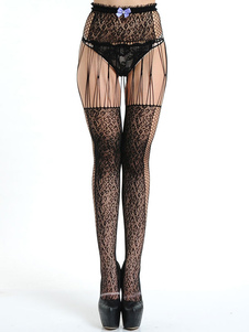 Collants noirs avec Insert pure et archet