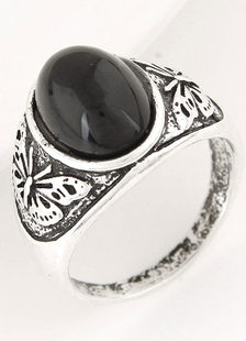 Ruban de pierres précieuses anneaux hommes